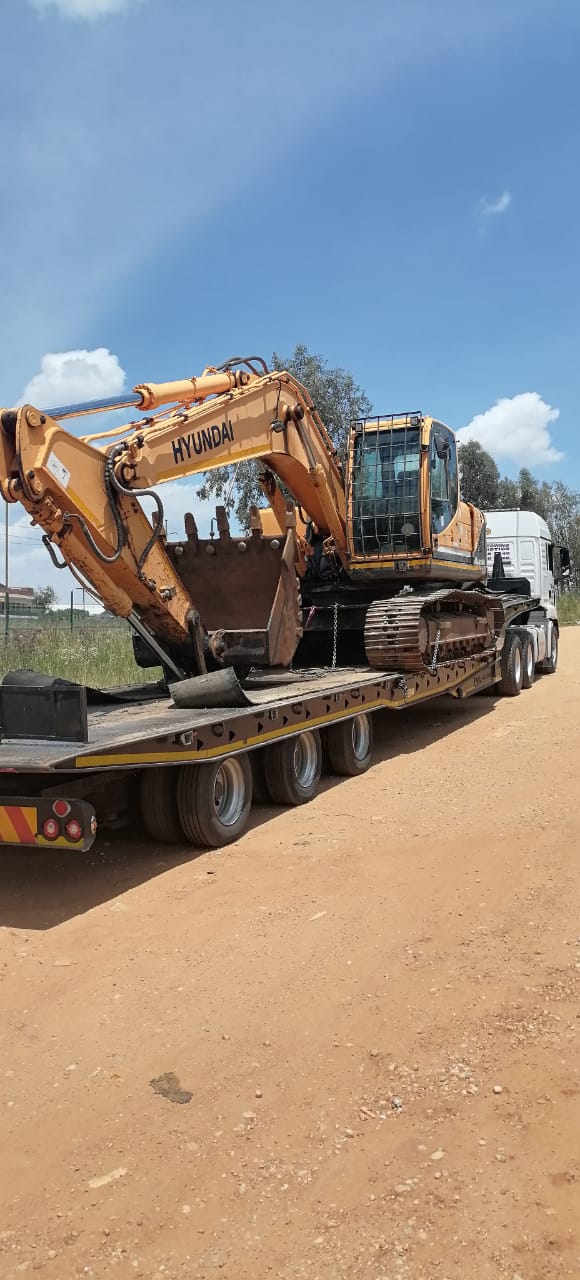 Excavator working